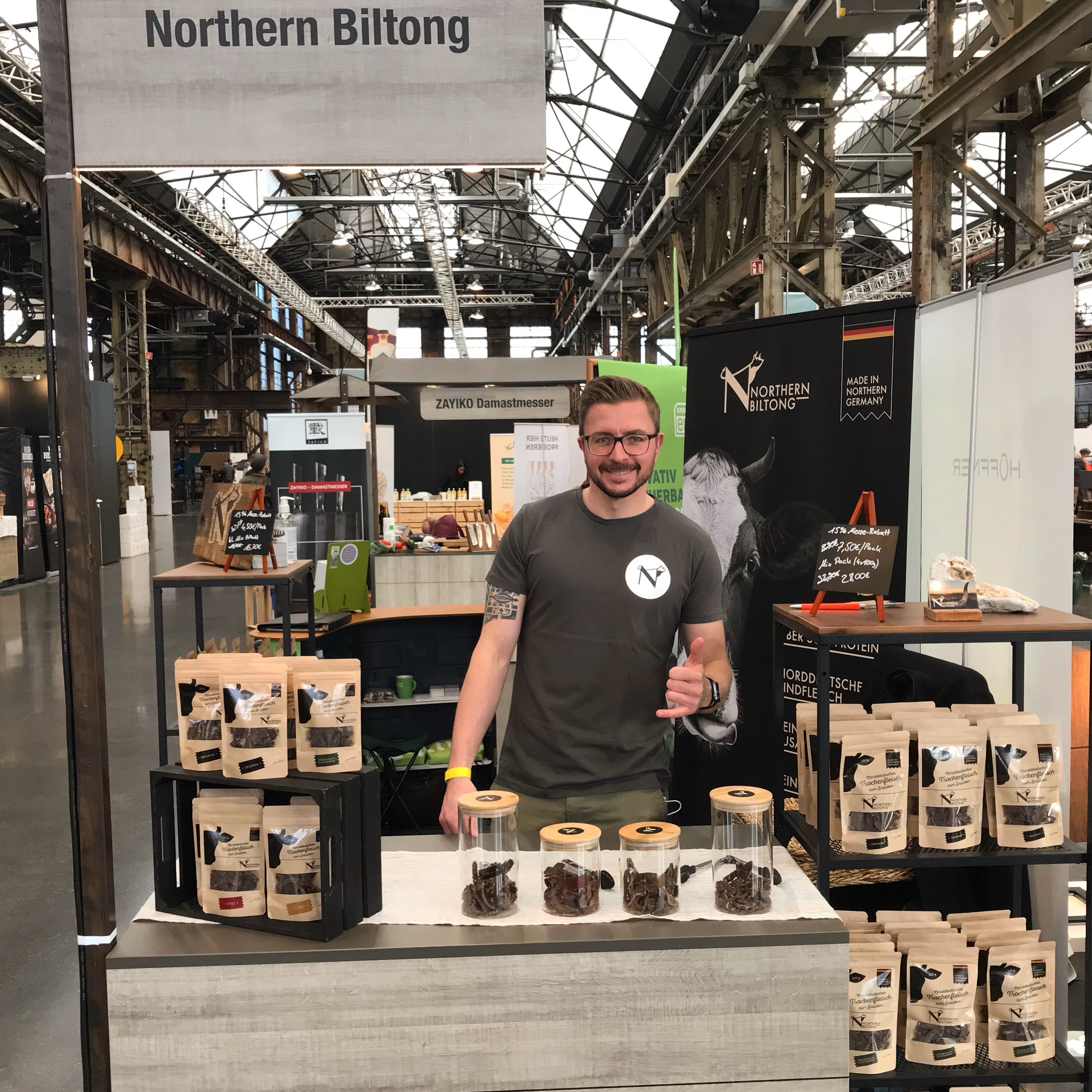 Auf der Messe in Düsseldorf