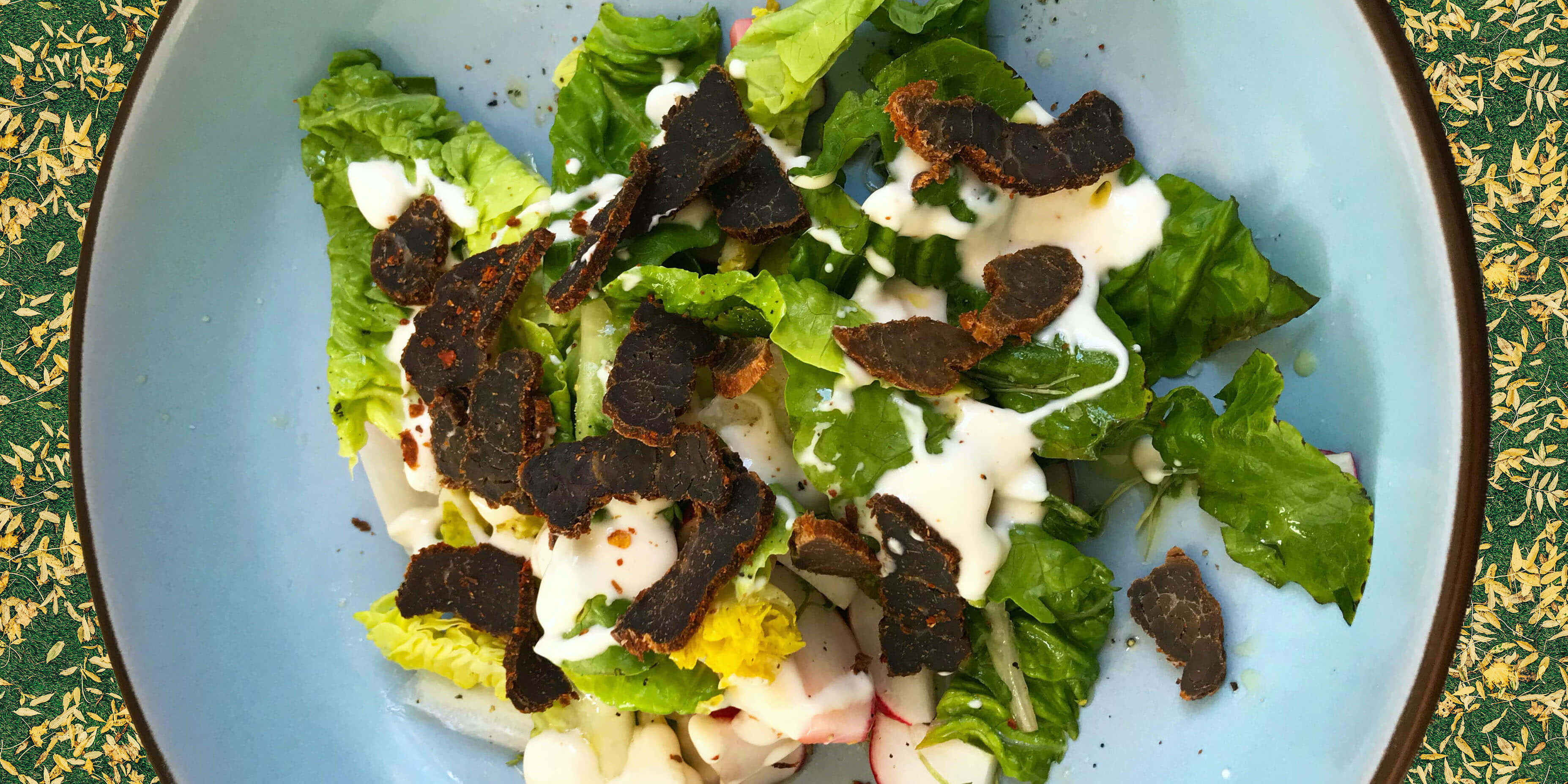 Biltong Sommer Salat Rezept Trockenfleisch Kochen Protein Snack