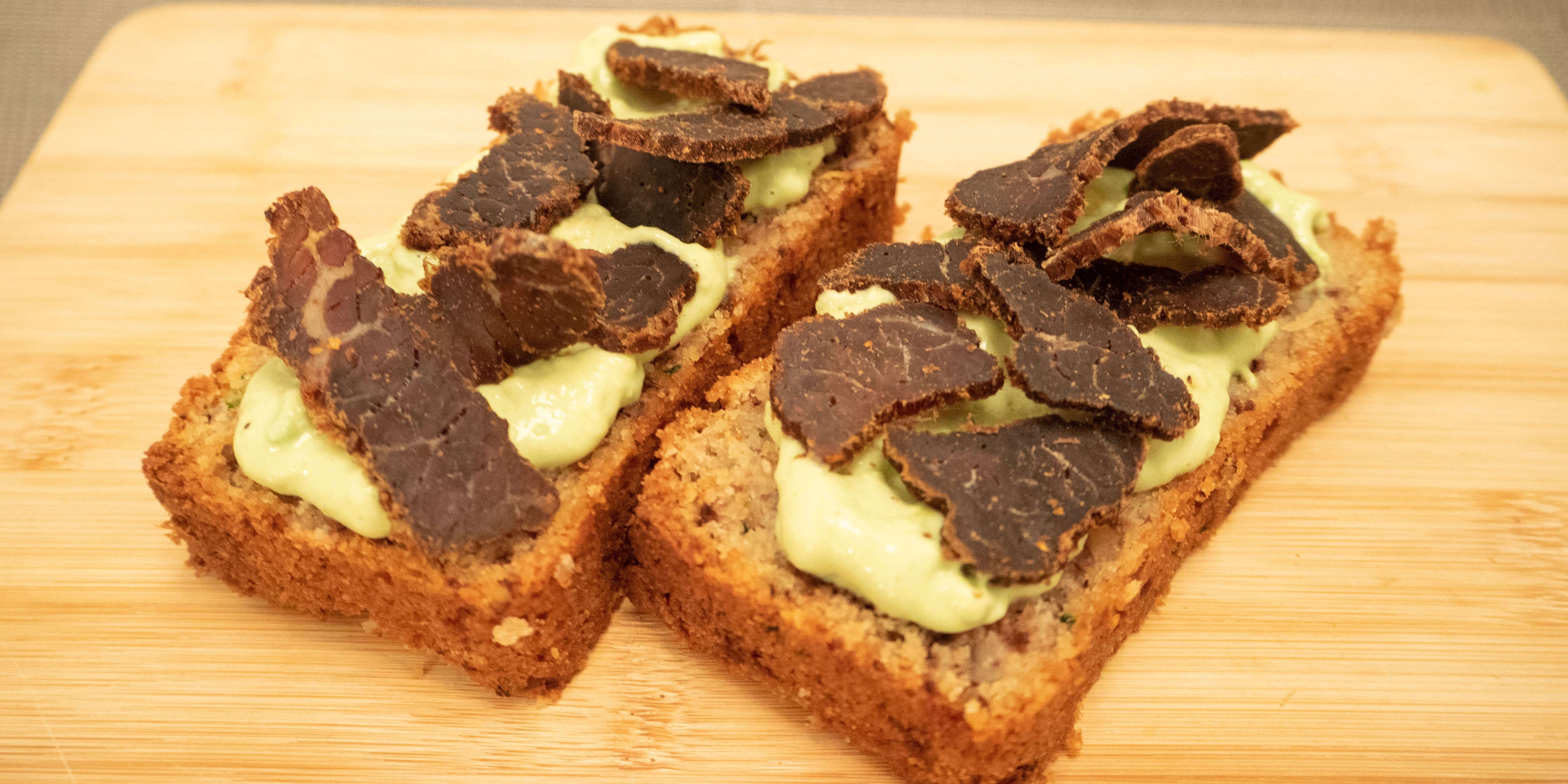 Zucchini Brot Rezept Biltong Trockenfleisch Rind Avocado Protein