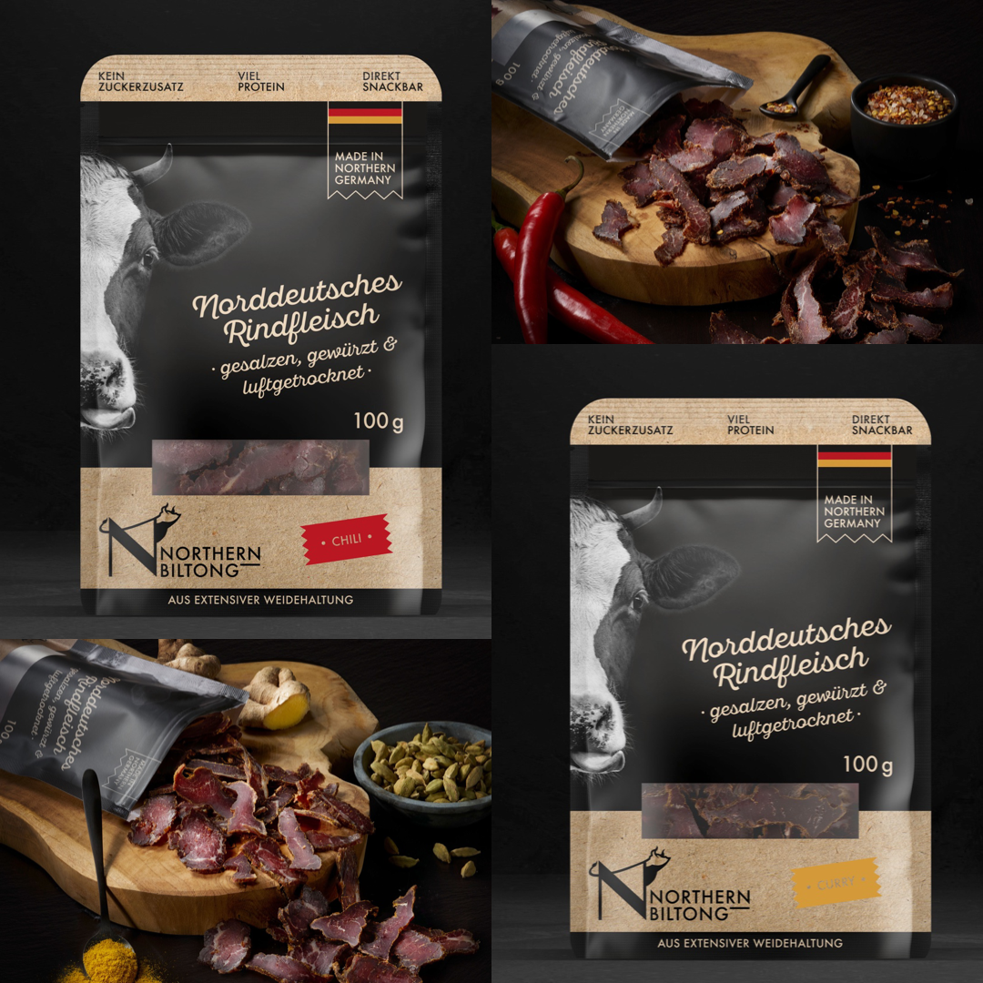 Biltong Chili Curry Trockenfleisch